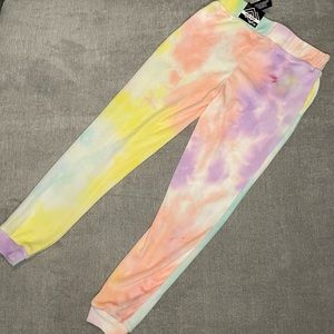 Girls velour lounge pants size 7/8 BNWT